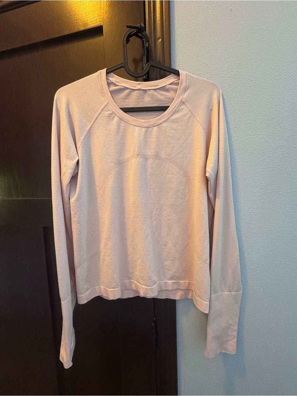 Swiftly Tech Pink Long-sleeve Shirt (Waist Length)